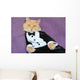Cat Wearing Tuxedo Wall Decal