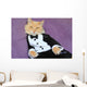 Cat Wearing Tuxedo Wall Decal