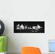 Silhouette Chalk Amsterdam Wall Decal