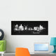 Silhouette Chalk Amsterdam Wall Decal