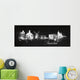 Silhouette Chalk Amsterdam Wall Decal