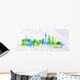 Silhouette Watercolor Berlin Wall Decal