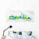 Silhouette Watercolor Berlin Wall Decal