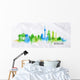 Silhouette Watercolor Berlin Wall Decal