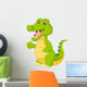 Cartoon Crocodile Waving Hand Wall Decal