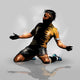 Soccer Player Scoring Goal Wall Decal