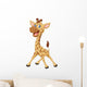 Cartoon Smiling Giraffe Wall Decal