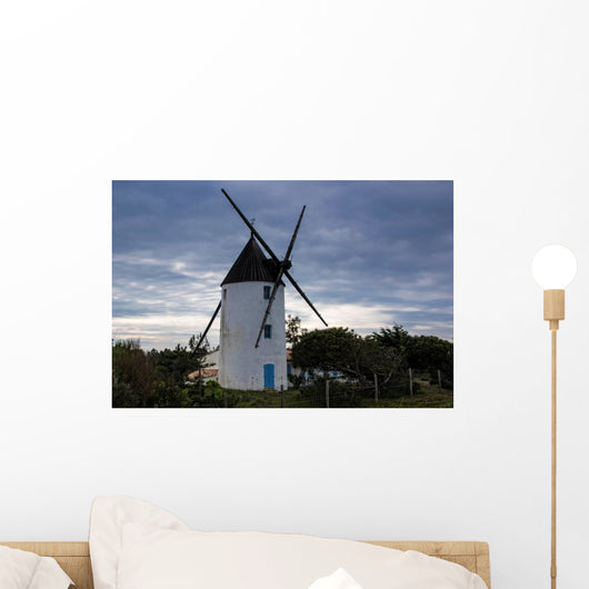 Moulin Sur La Dune Wall Decal
