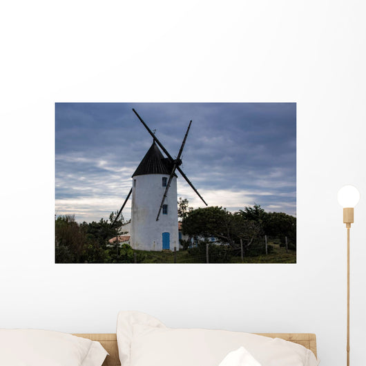 Moulin Sur La Dune Wall Decal