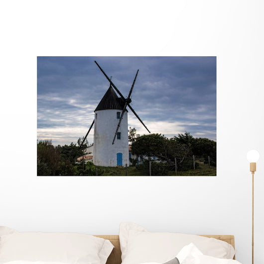 Moulin Sur La Dune Wall Decal