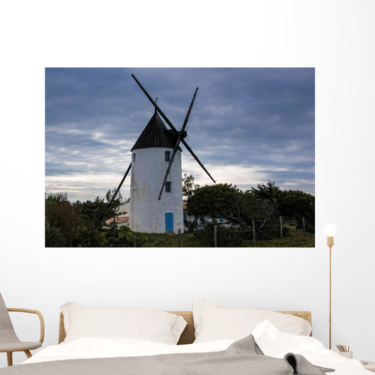 Moulin Sur La Dune Wall Decal
