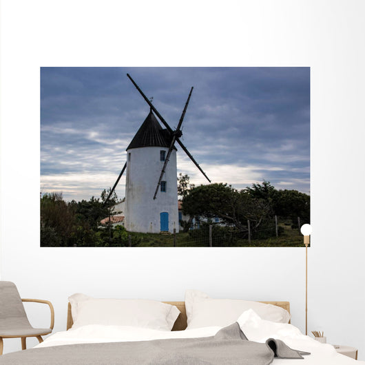 Moulin Sur La Dune Wall Decal