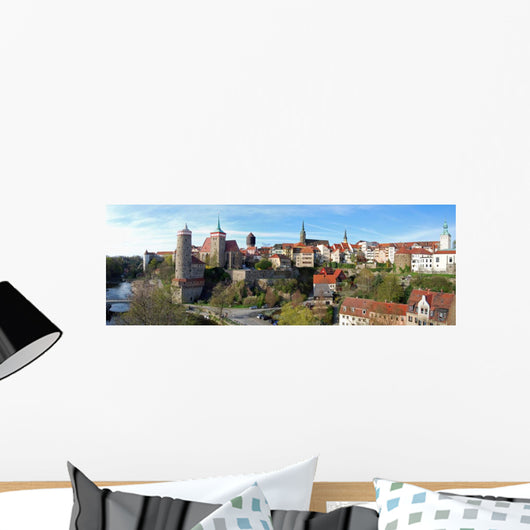 Bautzen-panorama Ii Wall Decal Panoramic Wall Decal