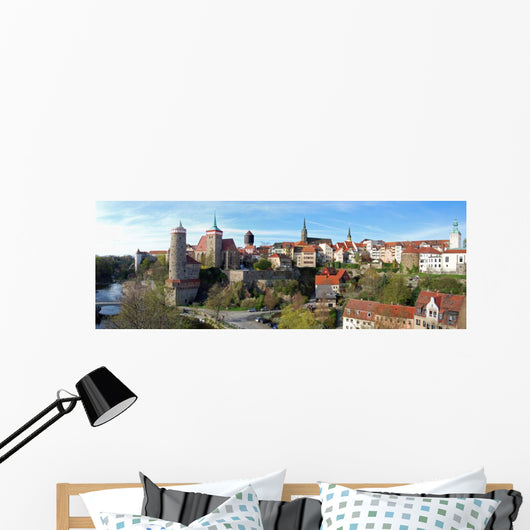 Bautzen-panorama Ii Wall Decal Panoramic Wall Decal