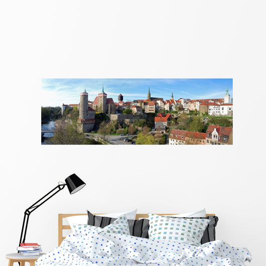Bautzen-panorama Ii Wall Decal Panoramic Wall Decal