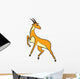 Outlined Antelope Vector Illustration Wall Decal