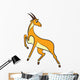 Outlined Antelope Vector Illustration Wall Decal