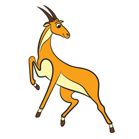 Outlined Antelope Vector Illustration Wall Decal