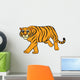 Outlined Tiger Vector Illustration Wall Decal