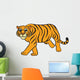 Outlined Tiger Vector Illustration Wall Decal