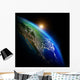 Earth Continents Wall Decal