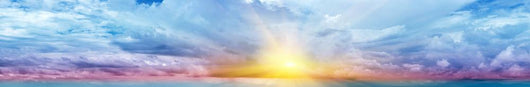 Tropical Sunrise Wall Decal Panoramic Wall Decal