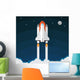 Space Shuttle Launch Vector Wall Decal