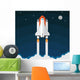 Space Shuttle Launch Vector Wall Decal