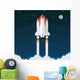 Space Shuttle Launch Vector Wall Decal
