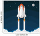 Space Shuttle Launch Vector Wall Decal