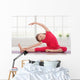 Little Girl Making Gymnastics Wall Decal