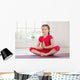 Little Girl Sitting Lotus Wall Decal