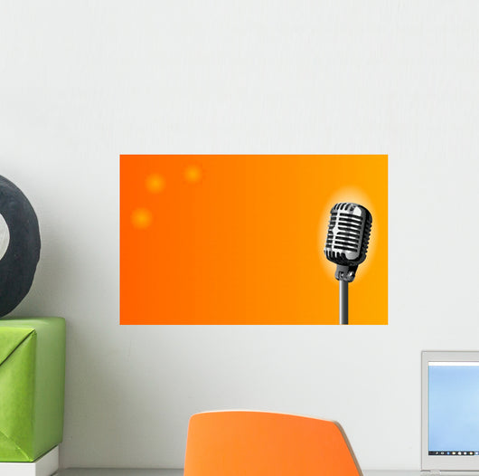 Microphone Stage Wall Decal