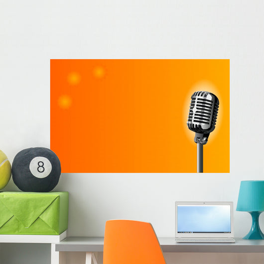 Microphone Stage Wall Decal