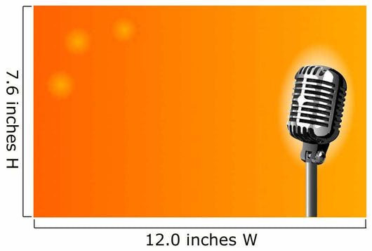 Microphone Stage Wall Decal