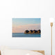 Water villas, bungalows on ideal perfect tropical island Wall Mural