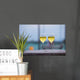 Two Glasses Tasty White Wall Decal