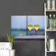 Two Glasses Tasty White Wall Decal