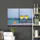 Two Glasses Tasty White Wall Decal