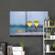 Two Glasses Tasty White Wall Decal