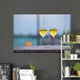 Two Glasses Tasty White Wall Decal