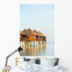 Water Bungalows with Turquoise Wall Decal