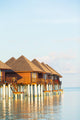 Water Bungalows with Turquoise Wall Decal