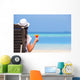 Young Woman with Cocktail Wall Decal