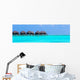 Water villas, bungalows on ideal perfect tropical island Wall Mural