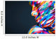Portrait of the bright beautiful girl with art colorful make-up Wall Mural