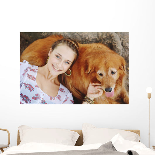Young Woman with Her Wall Decal