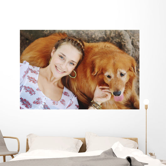 Young Woman with Her Wall Decal