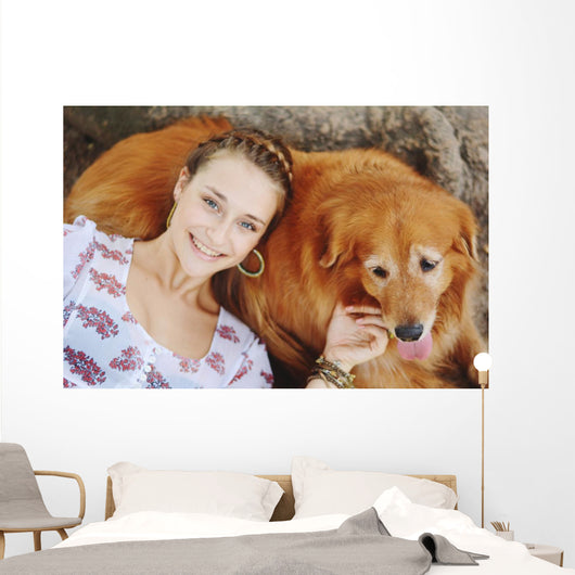 Young Woman with Her Wall Decal