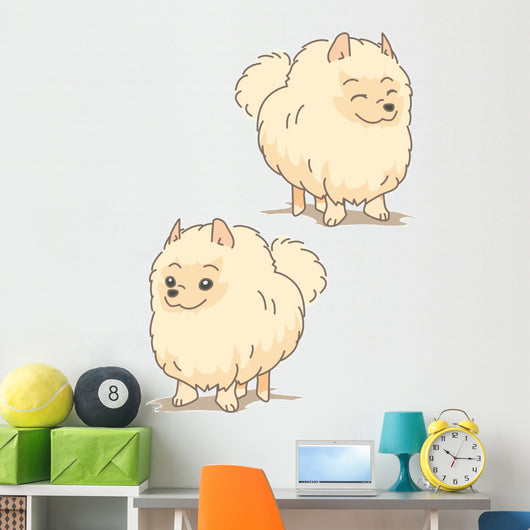 Dog Pomeranian Wall Stickers Wall Decal